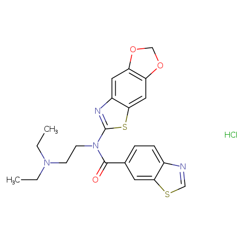 N-[2-(diethylamino)ethyl]-N-{4,6-dioxa-10-thia-12-azatricyclo[7.3.0.0^{3,7}]dodeca-1(9),2,7,11-tetraen-11-yl}-1,3-benzothiazole-6-carboxamide hydrochloride