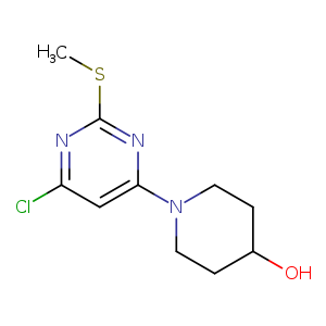 1-(6-Chloro-2-(methylthio)pyrimidin-4-yl)piperidin-4-ol