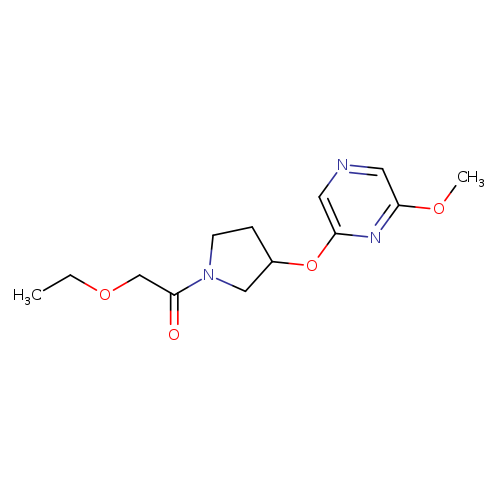 2-ethoxy-1-{3-[(6-methoxypyrazin-2-yl)oxy]pyrrolidin-1-yl}ethan-1-one