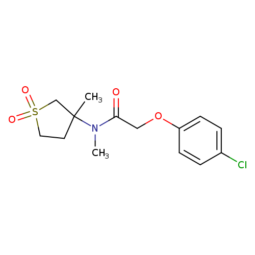 2-(4-chlorophenoxy)-N-methyl-N-(3-methyl-1,1-dioxo-1lambda6-thiolan-3-yl)acetamide