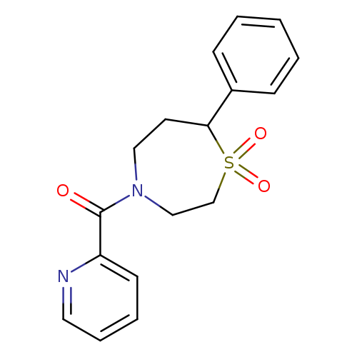 7-phenyl-4-(pyridine-2-carbonyl)-1lambda6,4-thiazepane-1,1-dione