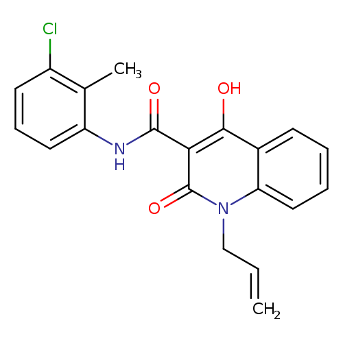 N-(3-chloro-2-methylphenyl)-4-hydroxy-2-oxo-1-(prop-2-en-1-yl)-1,2-dihydroquinoline-3-carboxamide