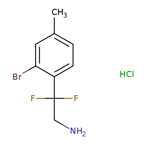 2-(2-bromo-4-methylphenyl)-2,2-difluoroethan-1-aminehydrochloride