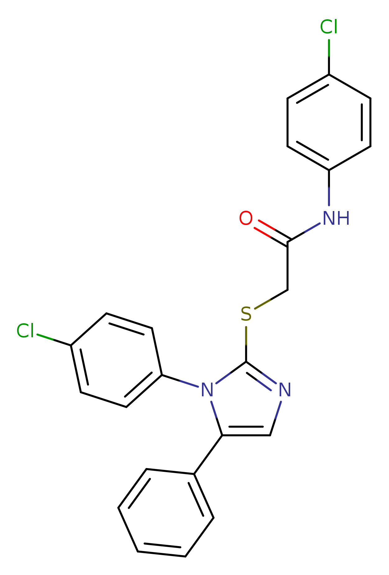 N-(4-chlorophenyl)-2-{[1-(4-chlorophenyl)-5-phenyl-1H-imidazol-2-yl]sulfanyl}acetamide