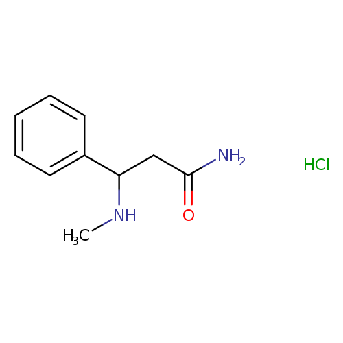 3-(methylamino)-3-phenylpropanamide hydrochloride