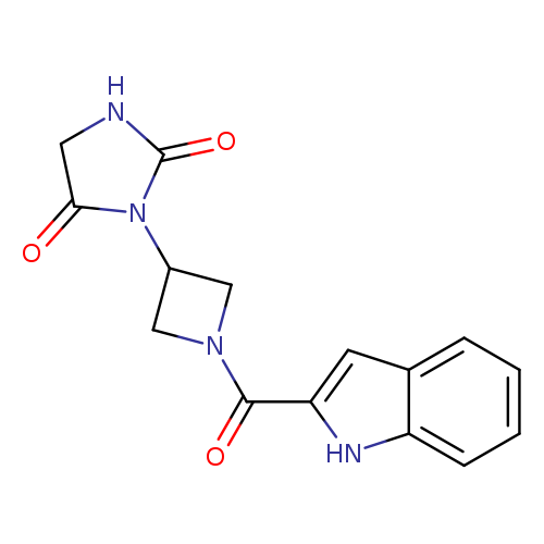 3-[1-(1H-indole-2-carbonyl)azetidin-3-yl]imidazolidine-2,4-dione