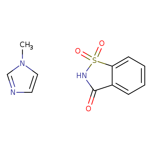 Saccharin 1-methylimidazole