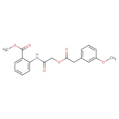 methyl 2-(2-{[2-(3-methoxyphenyl)acetyl]oxy}acetamido)benzoate