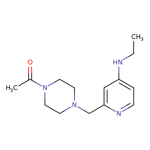 1-(4-{[4-(ethylamino)pyridin-2-yl]methyl}piperazin-1-yl)ethan-1-one