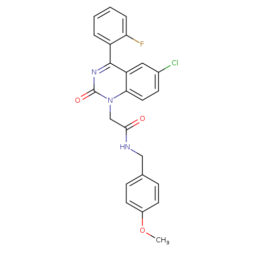 2-[6-chloro-4-(2-fluorophenyl)-2-oxo-1,2-dihydroquinazolin-1-yl]-N-[(4-methoxyphenyl)methyl]acetamide