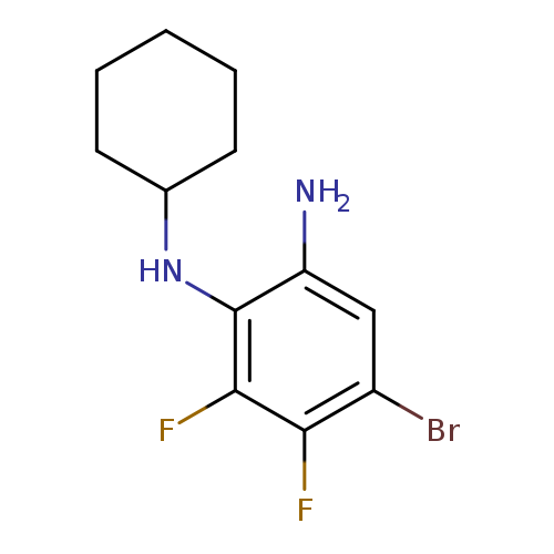 5-Bromo-2-(N-cyclohexylamino)-3,4-difluoroaniline