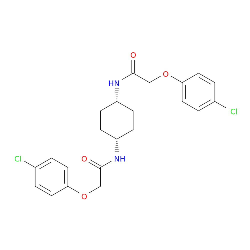 N,N'-(cis-Cyclohexane-1,4-diyl)bis(2-(4-chlorophenoxy)acetamide)