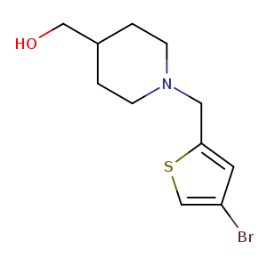 {1-[(4-bromothiophen-2-yl)methyl]piperidin-4-yl}methanol