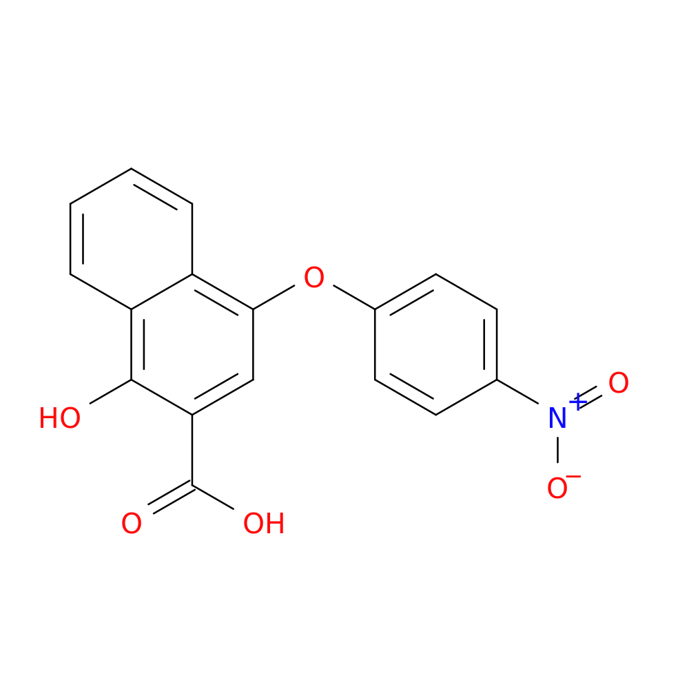 1-Hydroxy-4-(4-nitrophenoxy)-2-naphthoic acid