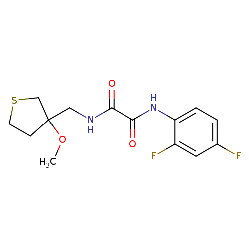 N'-(2,4-difluorophenyl)-N-[(3-methoxythiolan-3-yl)methyl]ethanediamide