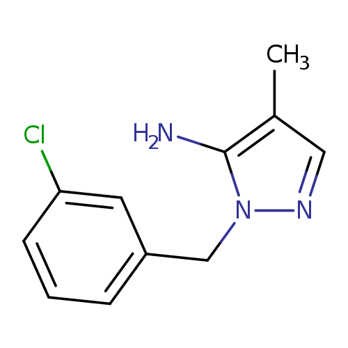 1H-Pyrazol-5-amine, 1-[(3-chlorophenyl)methyl]-4-methyl-