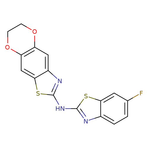 N-(6-fluoro-1,3-benzothiazol-2-yl)-10,13-dioxa-4-thia-6-azatricyclo[7.4.0.0^{3,7}]trideca-1,3(7),5,8-tetraen-5-amine