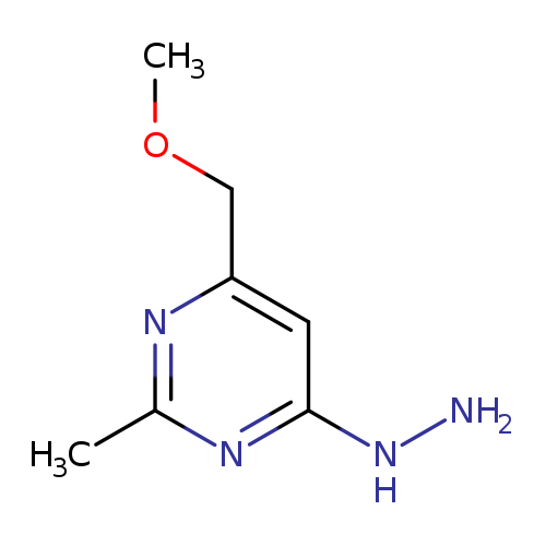 4-hydrazinyl-6-(methoxymethyl)-2-methylpyrimidine
