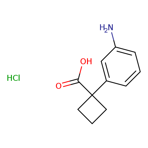 1-(3-aminophenyl)cyclobutane-1-carboxylic acid hydrochloride