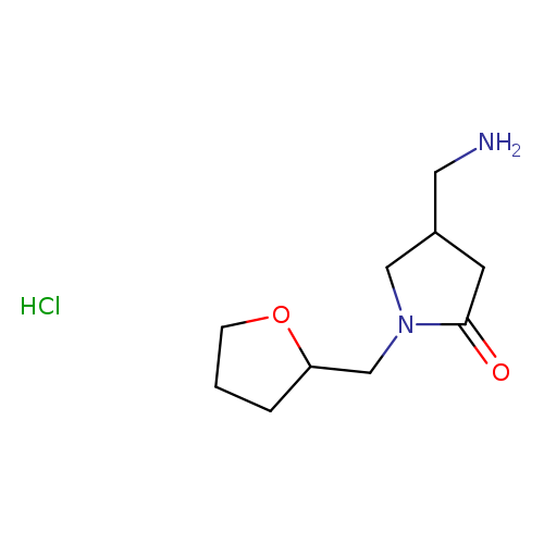 4-(aminomethyl)-1-[(oxolan-2-yl)methyl]pyrrolidin-2-one hydrochloride