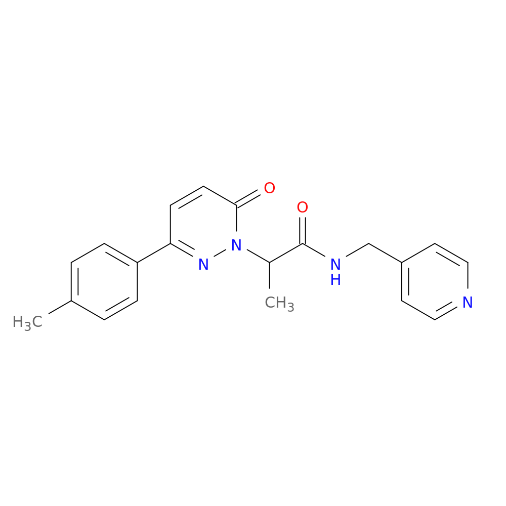 2-[3-(4-methylphenyl)-6-oxo-1,6-dihydropyridazin-1-yl]-N-[(pyridin-4-yl)methyl]propanamide