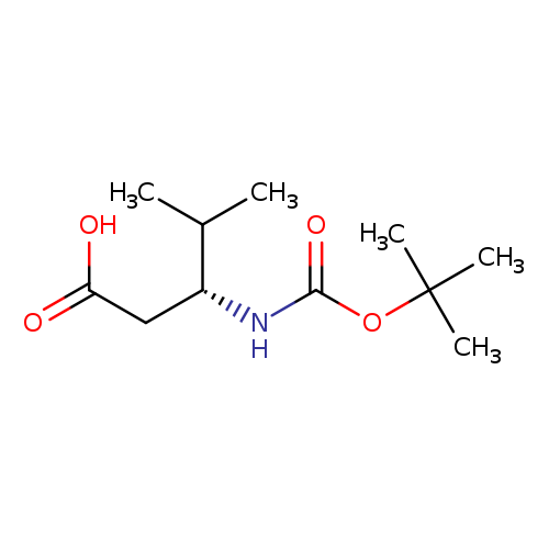 Pentanoic acid, 3-[[(1,1-dimethylethoxy)carbonyl]amino]-4-methyl-,(3R)-