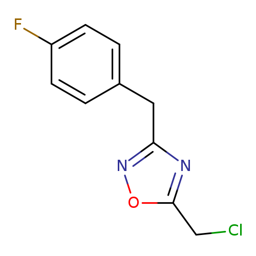 5-(chloromethyl)-3-[(4-fluorophenyl)methyl]-1,2,4-oxadiazole