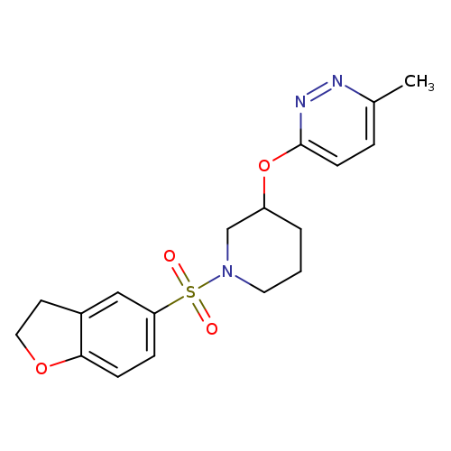 3-{[1-(2,3-dihydro-1-benzofuran-5-sulfonyl)piperidin-3-yl]oxy}-6-methylpyridazine