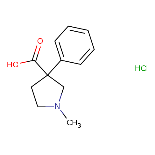 1-methyl-3-phenylpyrrolidine-3-carboxylic acid hydrochloride