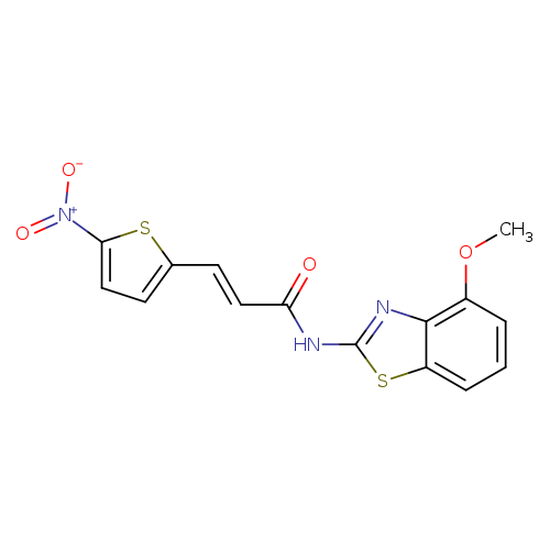 (2E)-N-(4-methoxy-1,3-benzothiazol-2-yl)-3-(5-nitrothiophen-2-yl)prop-2-enamide