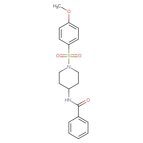 N-[1-(4-methoxybenzenesulfonyl)piperidin-4-yl]benzamide