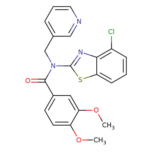 N-(4-chloro-1,3-benzothiazol-2-yl)-3,4-dimethoxy-N-[(pyridin-3-yl)methyl]benzamide