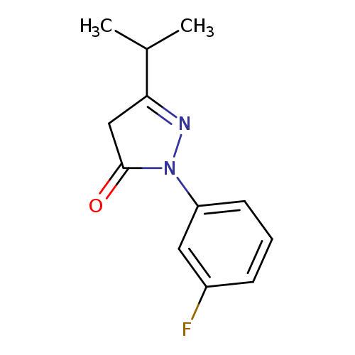 1-(3-fluorophenyl)-3-(propan-2-yl)-4,5-dihydro-1H-pyrazol-5-one