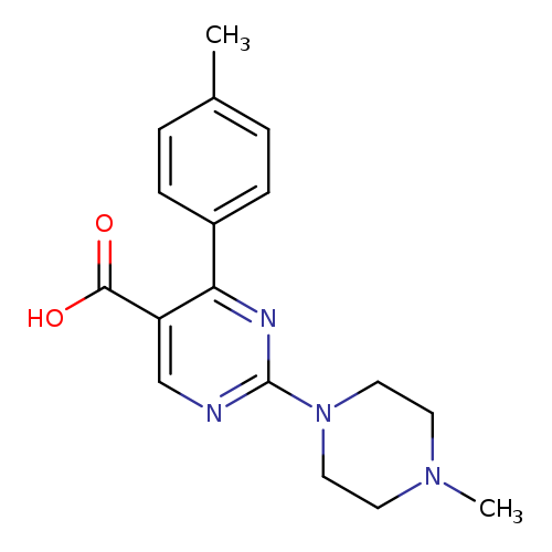 4-(4-methylphenyl)-2-(4-methylpiperazin-1-yl)pyrimidine-5-carboxylic acid