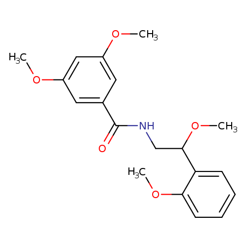3,5-dimethoxy-N-[2-methoxy-2-(2-methoxyphenyl)ethyl]benzamide