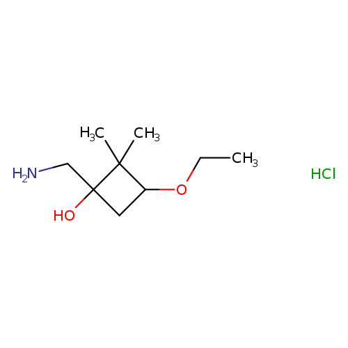 1-(aminomethyl)-3-ethoxy-2,2-dimethylcyclobutan-1-ol hydrochloride