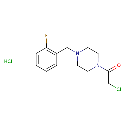 2-chloro-1-{4-[(2-fluorophenyl)methyl]piperazin-1-yl}ethan-1-one hydrochloride