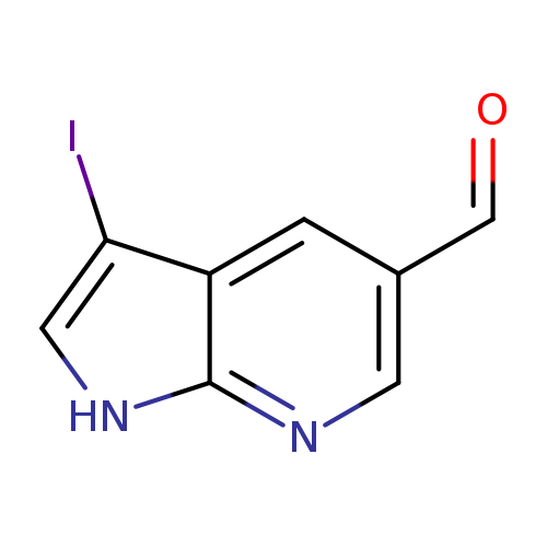 1H-​Pyrrolo[2,​3-​b]​pyridine-​5-​carboxaldehyde, 3-​iodo-