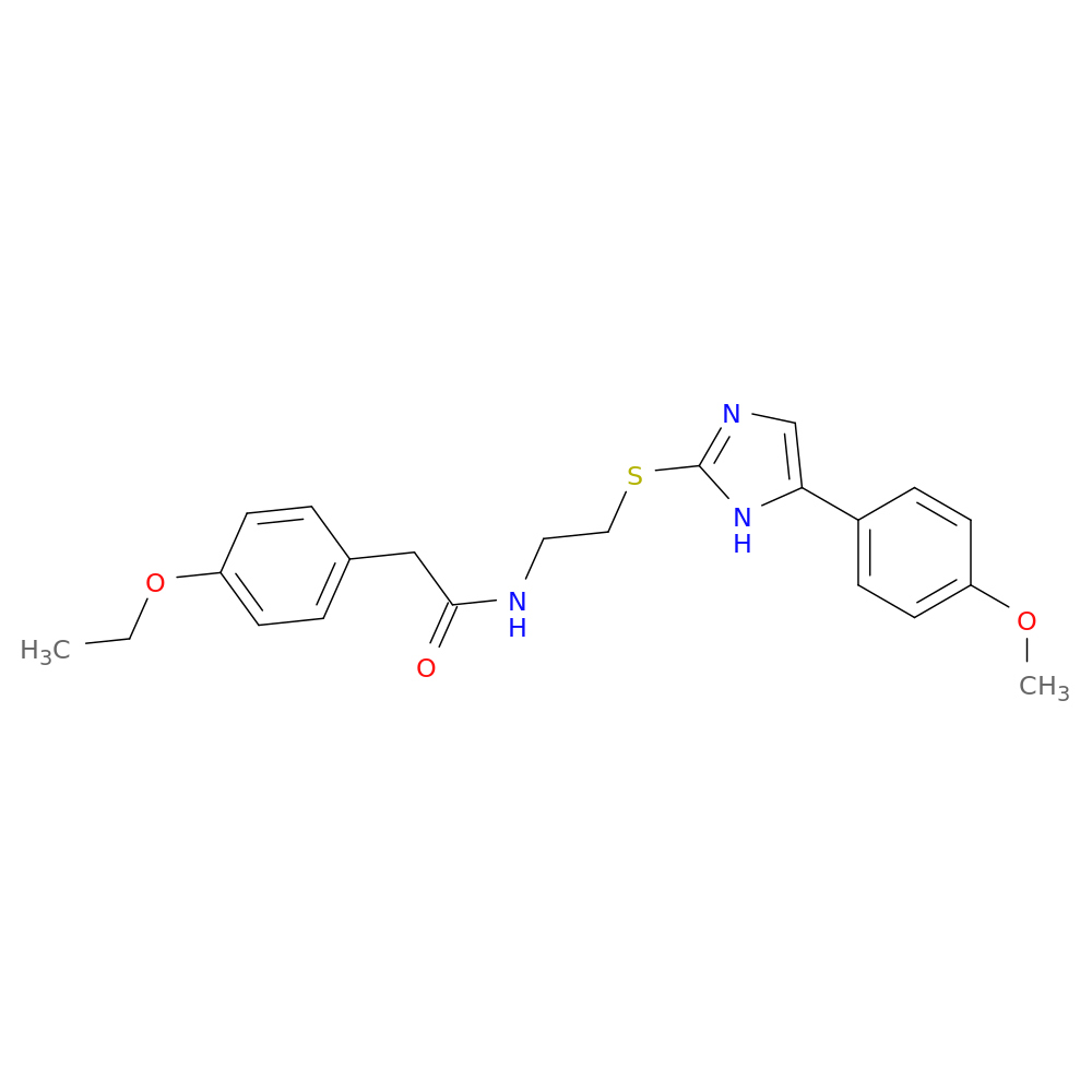 2-(4-ethoxyphenyl)-N-(2-{[5-(4-methoxyphenyl)-1H-imidazol-2-yl]sulfanyl}ethyl)acetamide