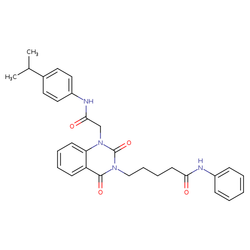 5-[2,4-dioxo-1-({[4-(propan-2-yl)phenyl]carbamoyl}methyl)-1,2,3,4-tetrahydroquinazolin-3-yl]-N-phenylpentanamide