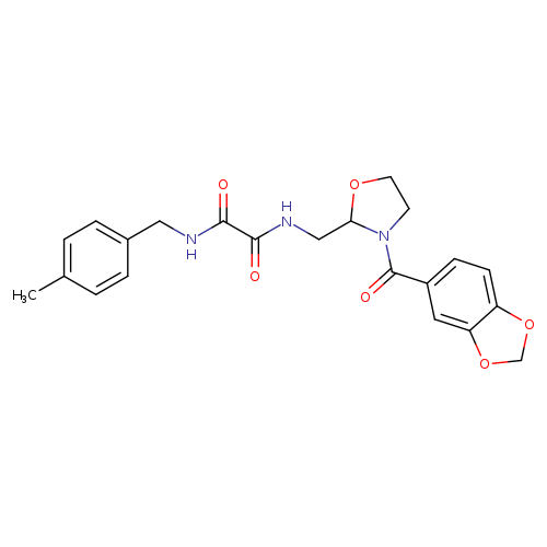 N-{[3-(2H-1,3-benzodioxole-5-carbonyl)-1,3-oxazolidin-2-yl]methyl}-N'-[(4-methylphenyl)methyl]ethanediamide