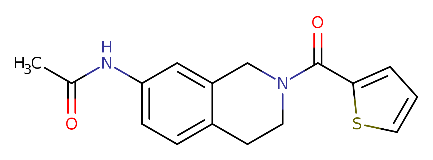 N-[2-(thiophene-2-carbonyl)-1,2,3,4-tetrahydroisoquinolin-7-yl]acetamide