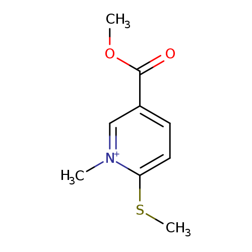Pyridinium, 5-(methoxycarbonyl)-1-methyl-2-(methylthio)-