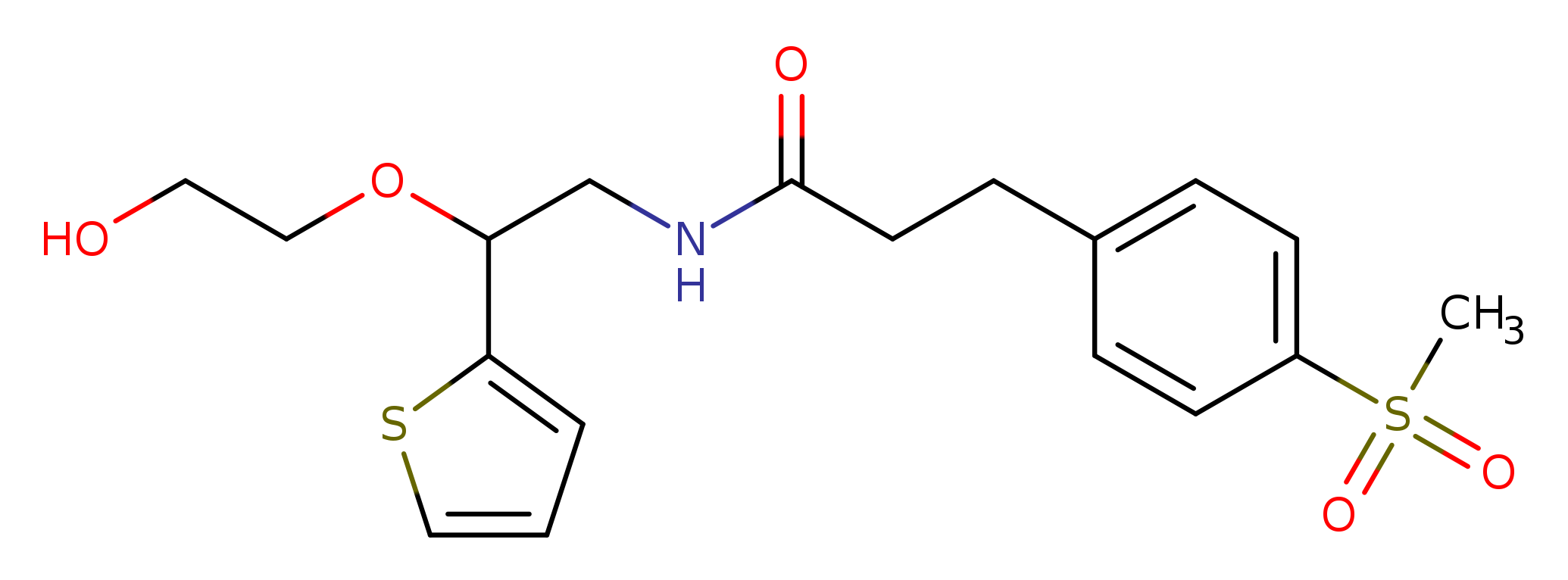 N-[2-(2-hydroxyethoxy)-2-(thiophen-2-yl)ethyl]-3-(4-methanesulfonylphenyl)propanamide