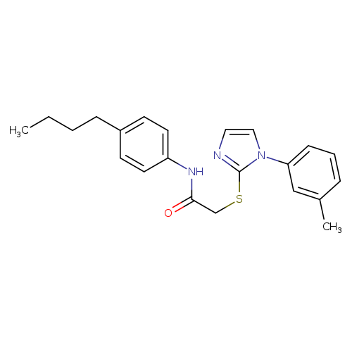 N-(4-butylphenyl)-2-{[1-(3-methylphenyl)-1H-imidazol-2-yl]sulfanyl}acetamide