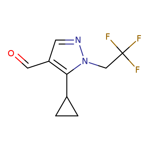 5-cyclopropyl-1-(2,2,2-trifluoroethyl)-1H-pyrazole-4-carbaldehyde