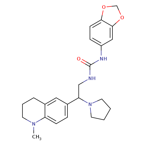 3-(2H-1,3-benzodioxol-5-yl)-1-[2-(1-methyl-1,2,3,4-tetrahydroquinolin-6-yl)-2-(pyrrolidin-1-yl)ethyl]urea