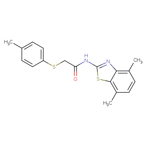 N-(4,7-dimethyl-1,3-benzothiazol-2-yl)-2-[(4-methylphenyl)sulfanyl]acetamide