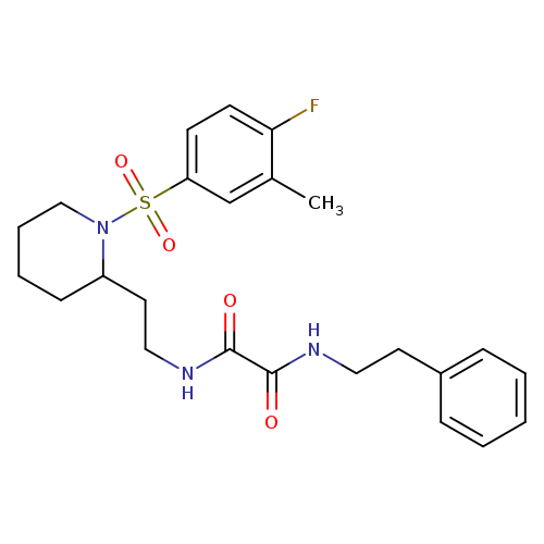N-{2-[1-(4-fluoro-3-methylbenzenesulfonyl)piperidin-2-yl]ethyl}-N'-(2-phenylethyl)ethanediamide