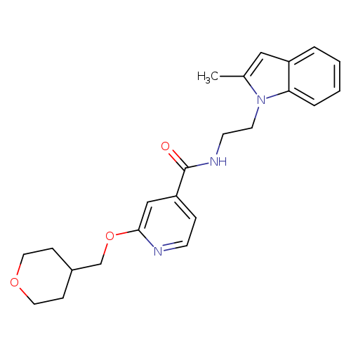 N-[2-(2-methyl-1H-indol-1-yl)ethyl]-2-[(oxan-4-yl)methoxy]pyridine-4-carboxamide